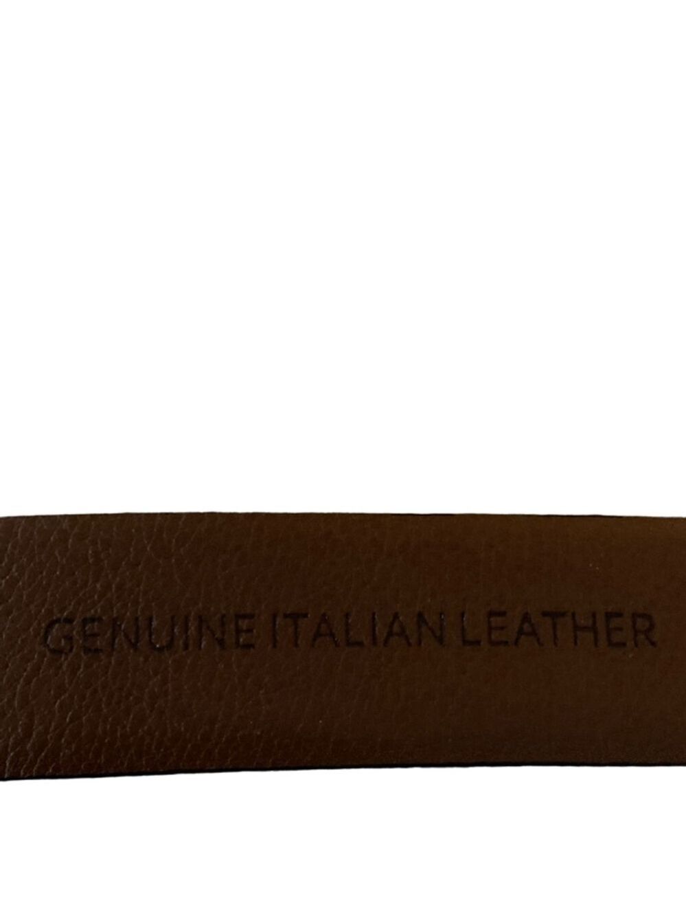 Men's Unbranded Brown Leather Belt Size 32/80 - Picture 3 of 4